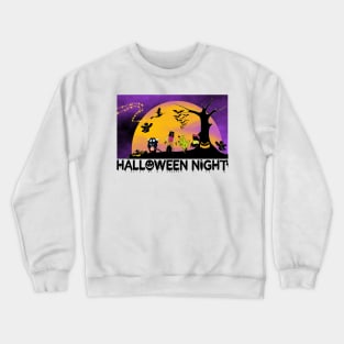 Halloween Night With Guest tee design birthday gift graphic Crewneck Sweatshirt